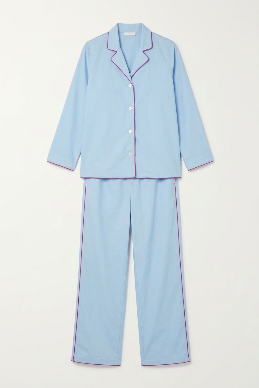 402 Long Pyjama Set Blue