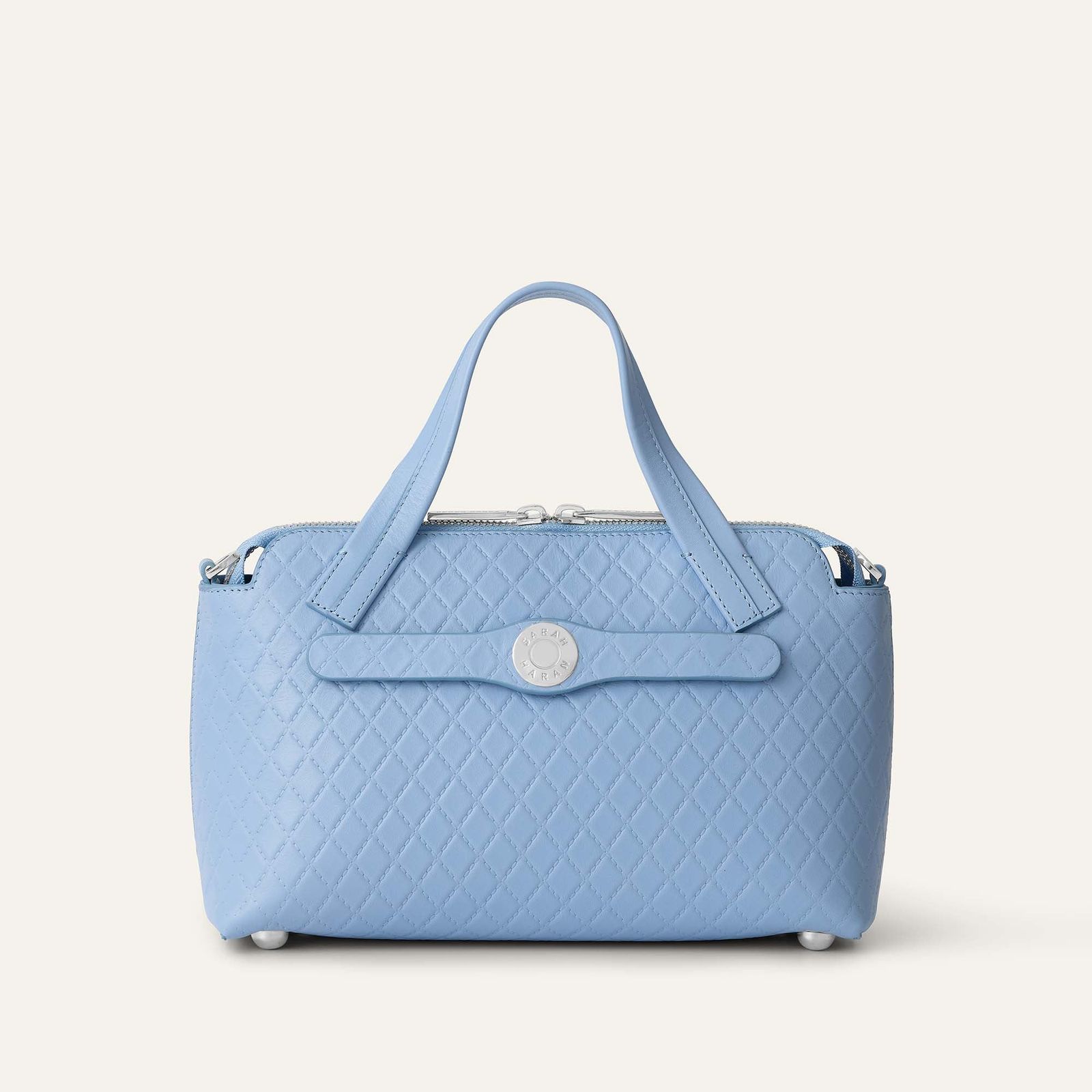 Mini J Pre Order | Quilted Blue with Silver hardware