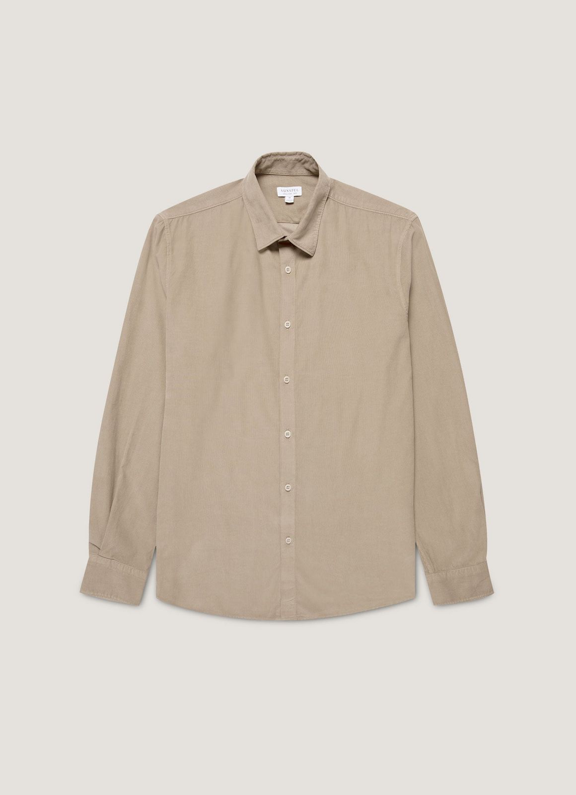 Men's Fine Cord Shirt in Fog