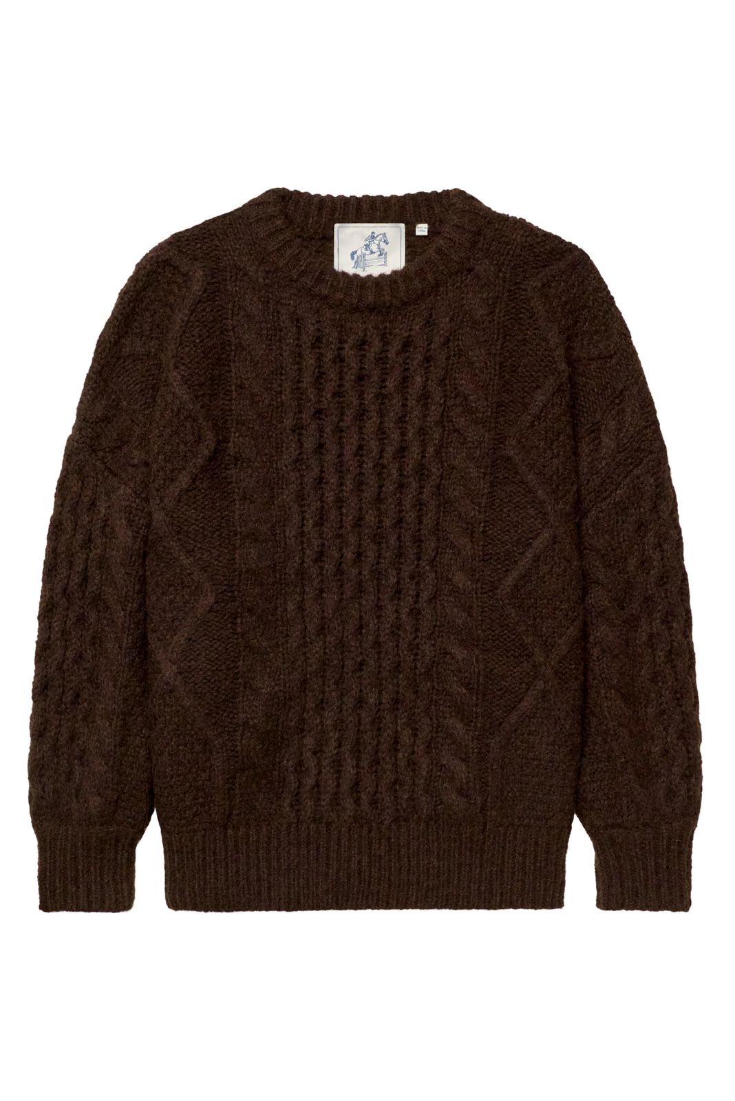 Buxton Crew Neck Knit (chocolate)