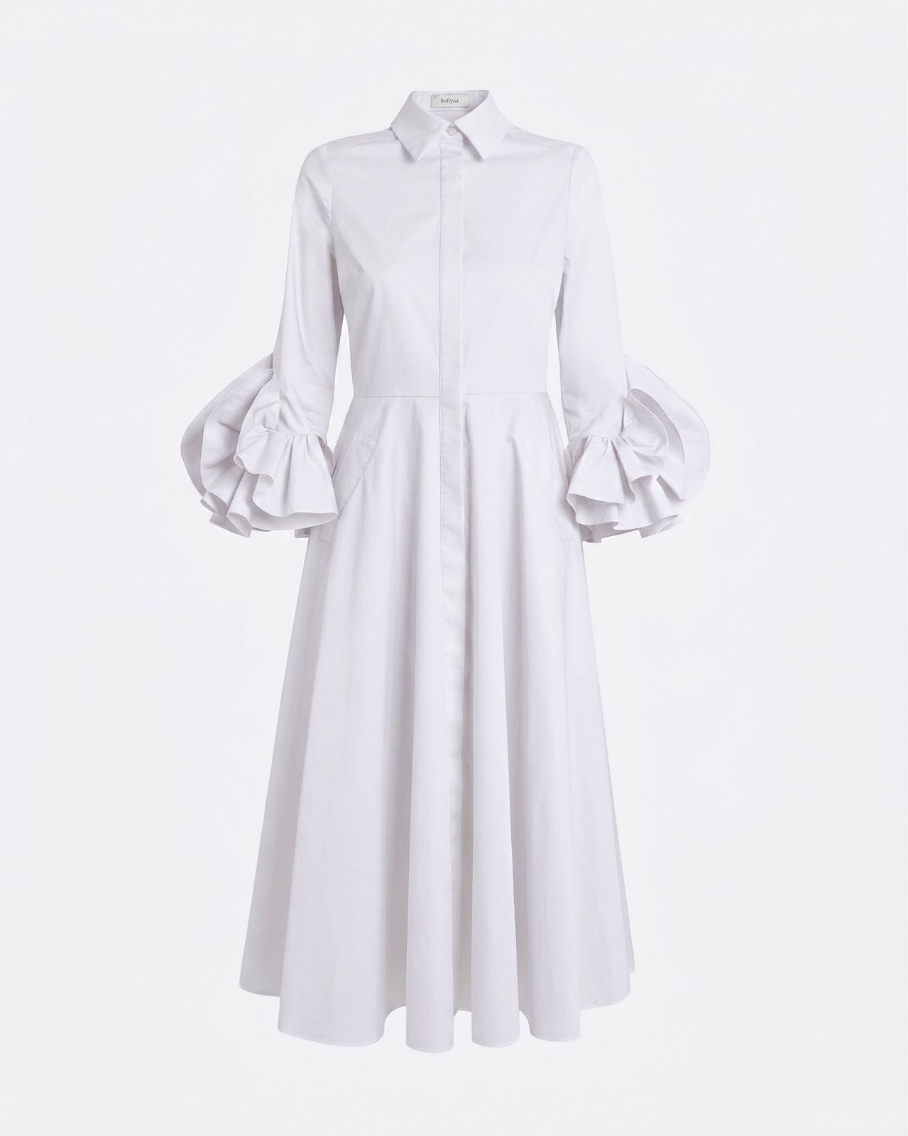 Belisse Midi Dress In Ivory