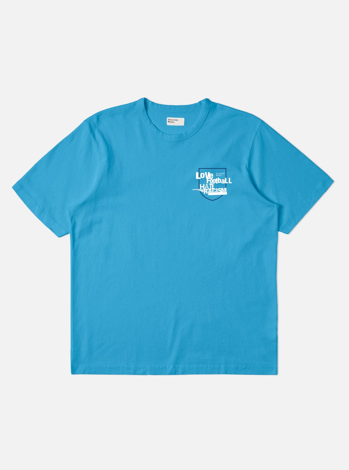 Sky Blue Single Jersey Charity Football Tee