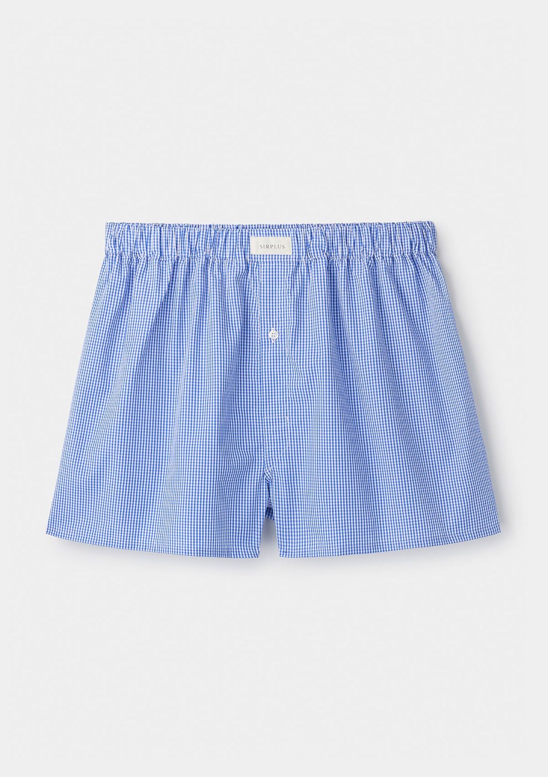 Blue Microcheck Boxer Shorts