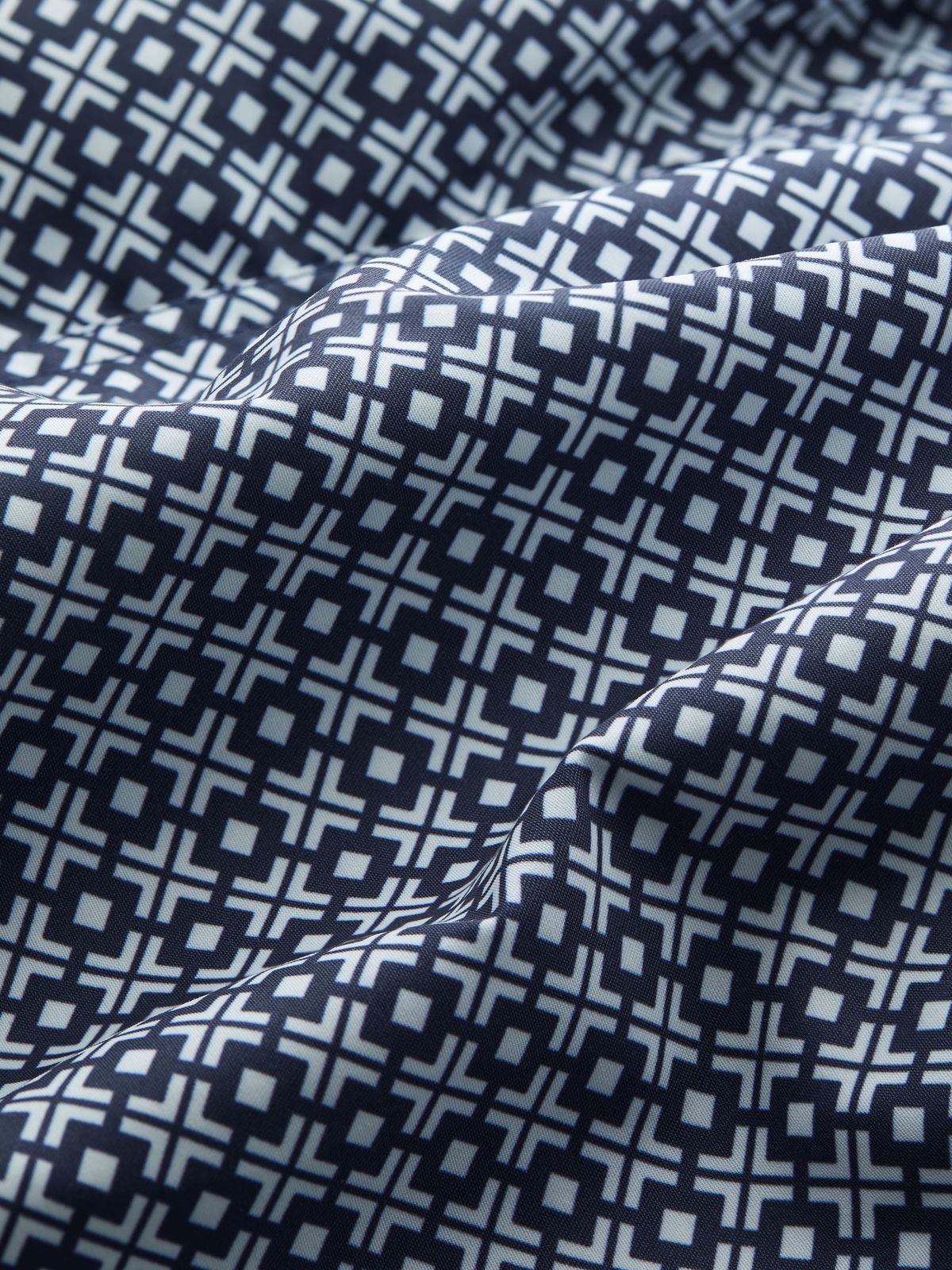 Cabo Swim Shorts Blue & White London Geo Cross