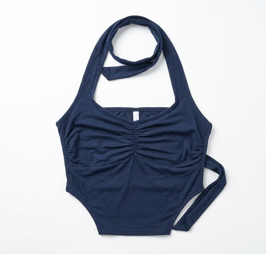 Zara | Cotton Headband - Navy Blue