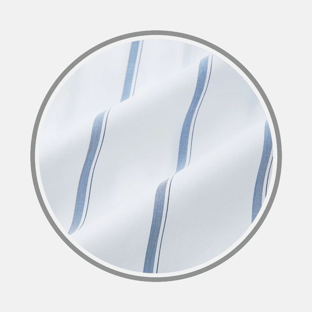 Steel Grey Track Stripe Fabric