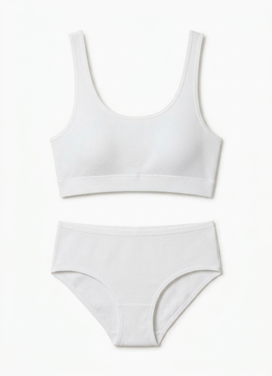 Women's Tencel™ Scoop Bralette In White