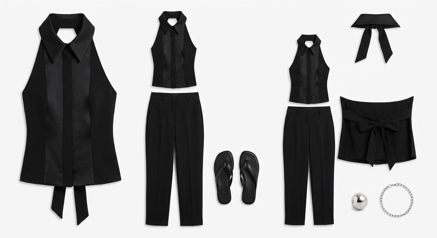 Bevza Manishka Bodysuit - Black