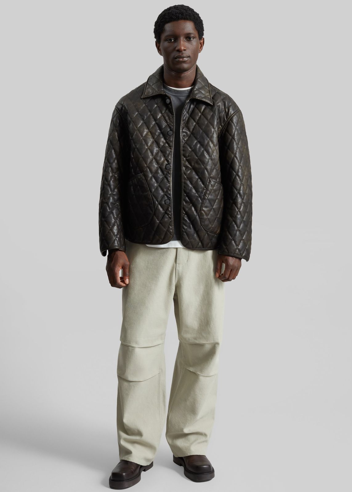 Rochdale Quilted Boxy Jacket - Vintage Brown