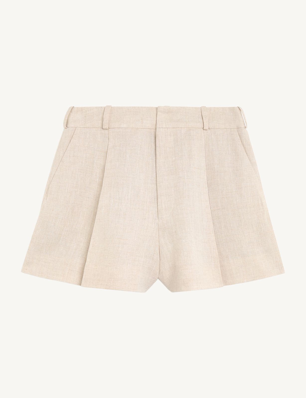 Penn Tailored Short: Linen, Oatmeal