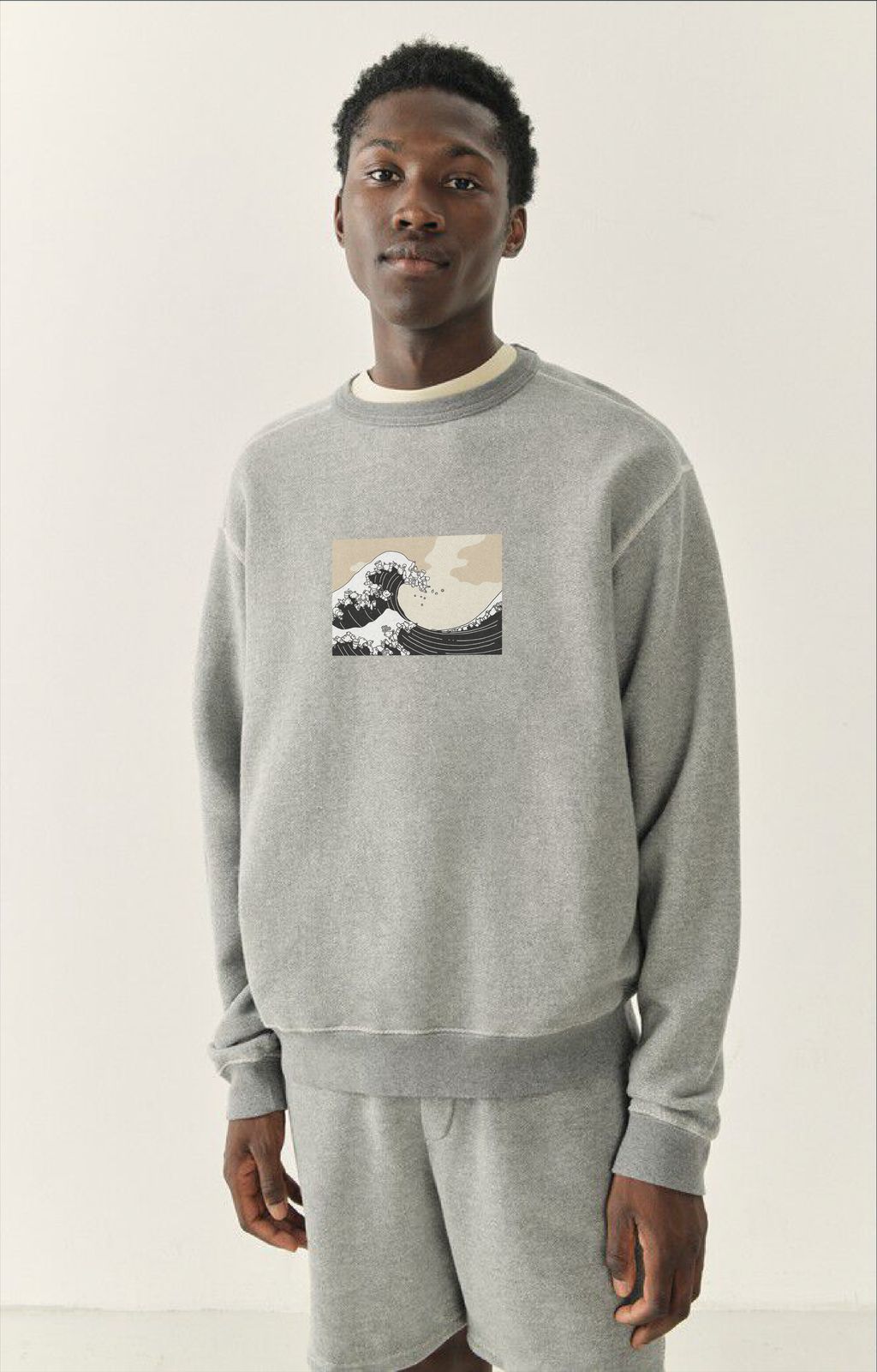 The Plastic Wave Off Kanagawa | Sustainable Organic Cotton Sweatshirt