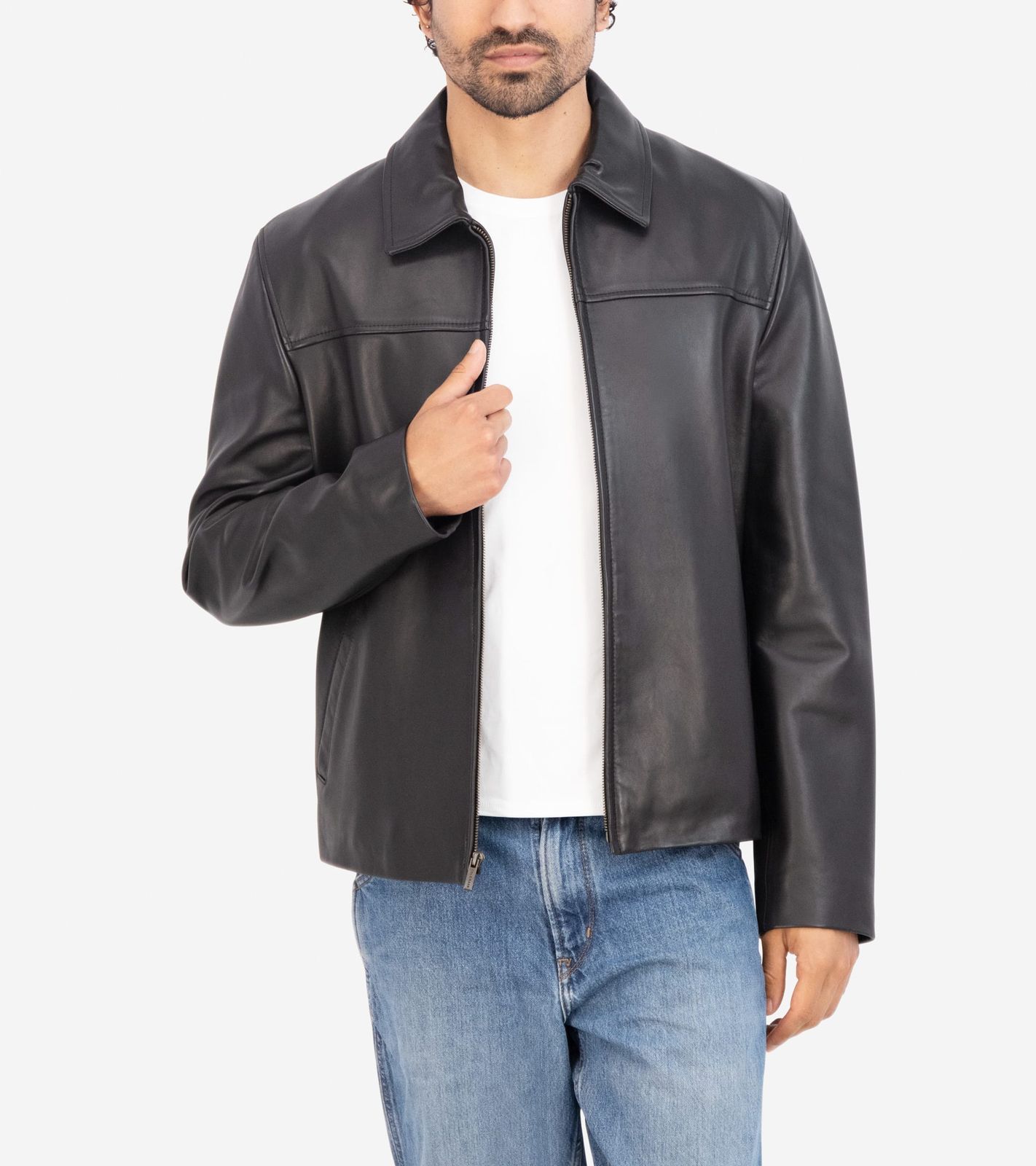Men's Smooth Lamb Shirt Jacket