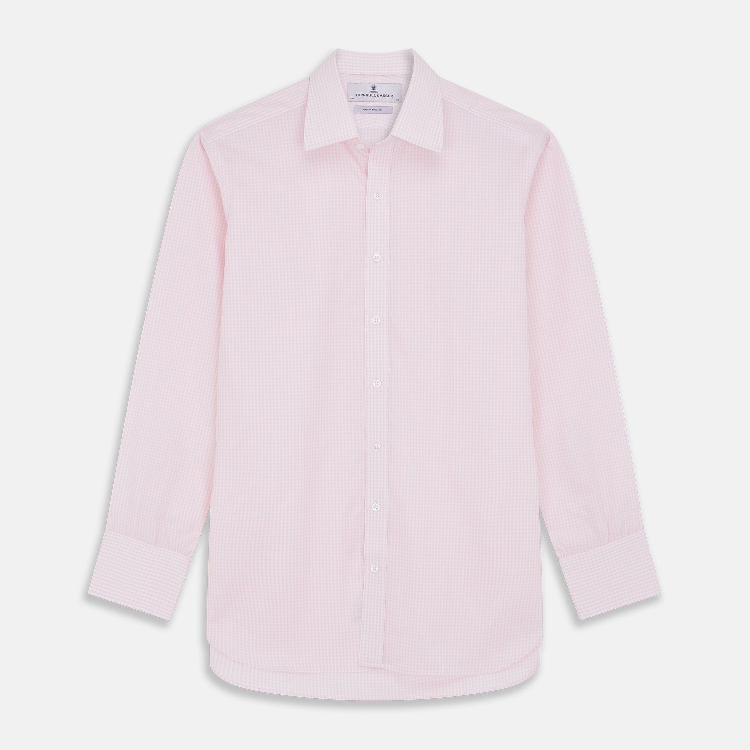 Pink Windowpane Check Mayfair Shirt