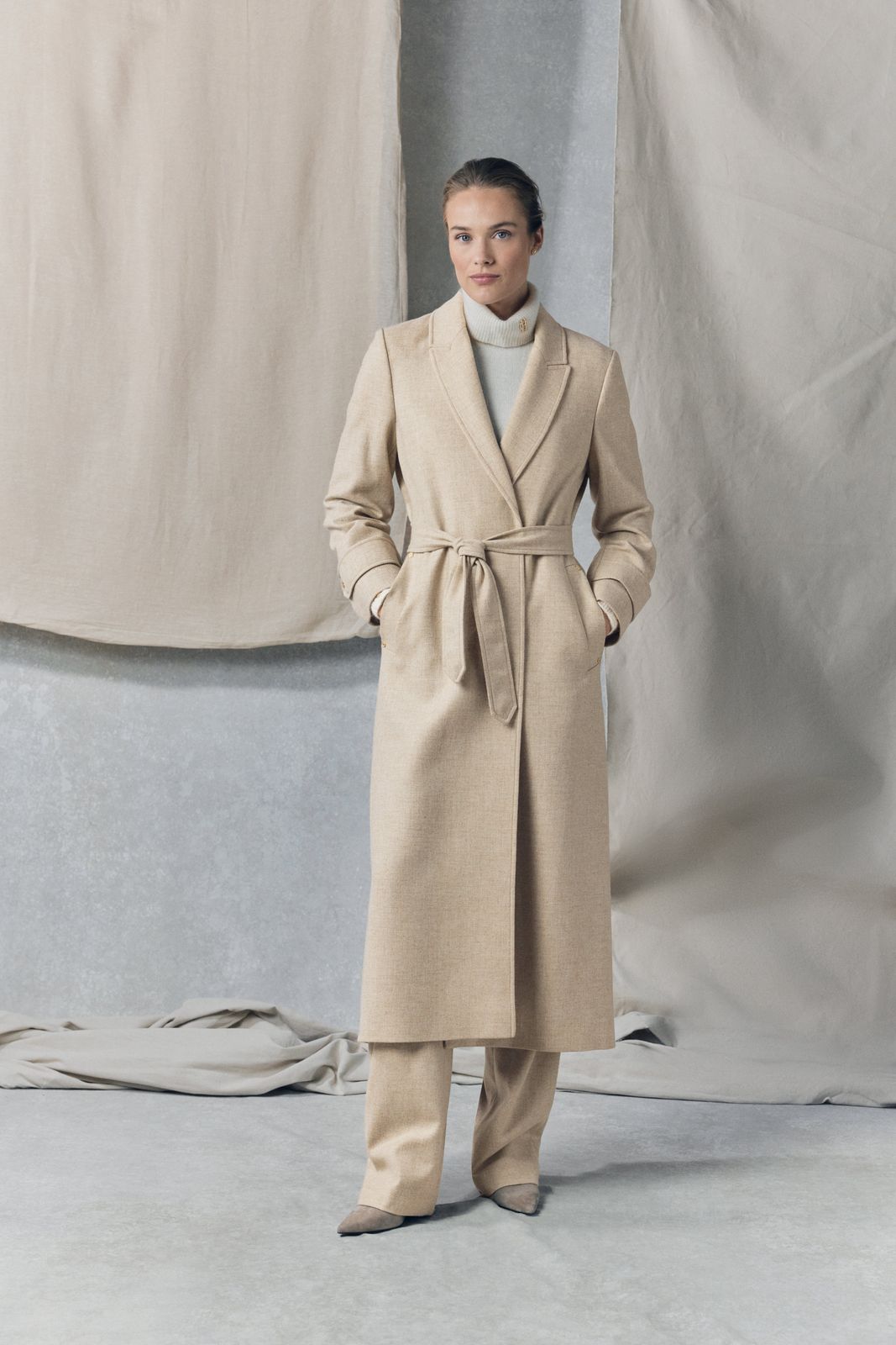 Wrap Coat (Oatmeal)