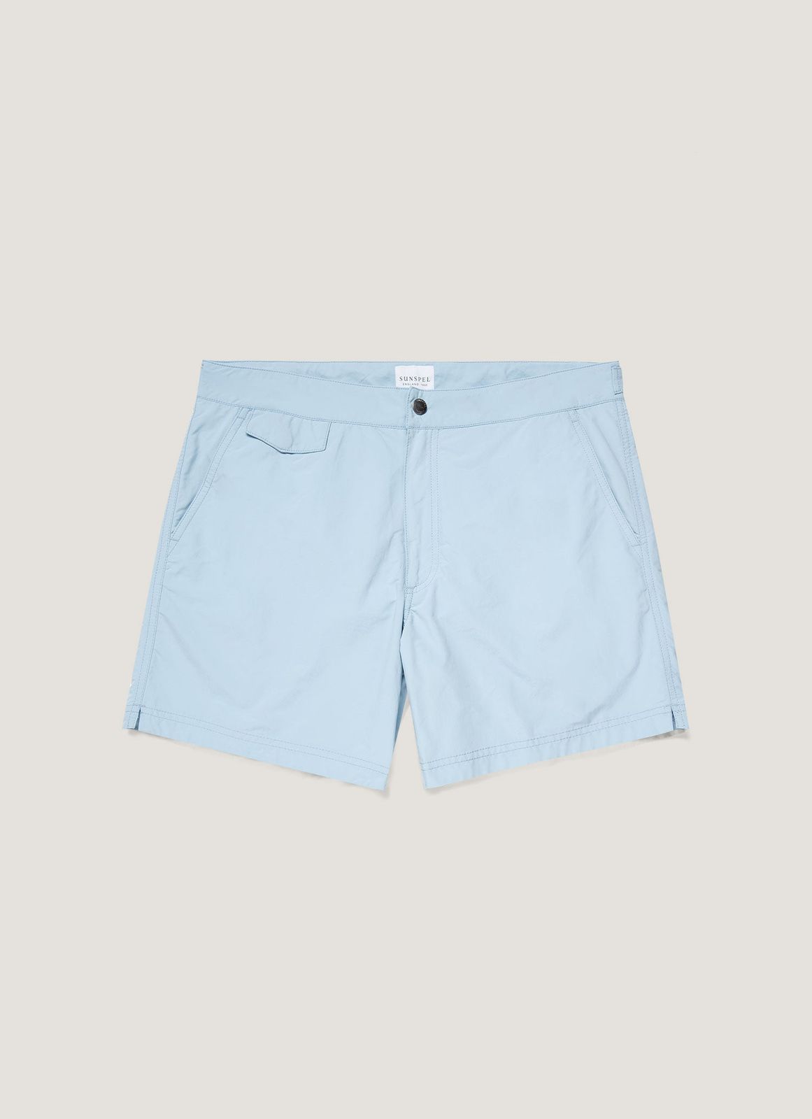 Men's Tailored Swim Short in Light Blue