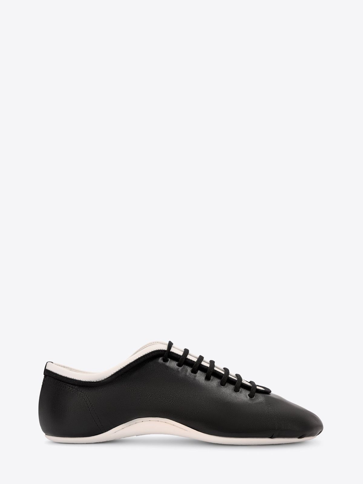 Leather ballerina sneakers