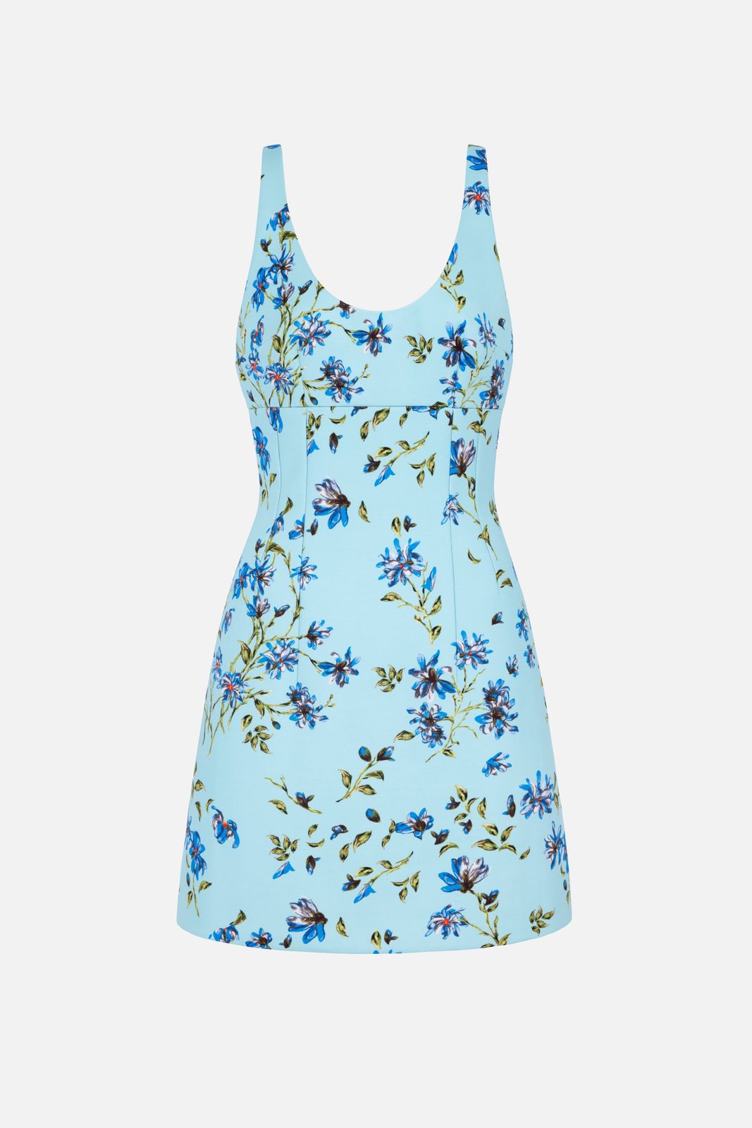 Einna Dress in Blue Magnolia Taffeta Faille