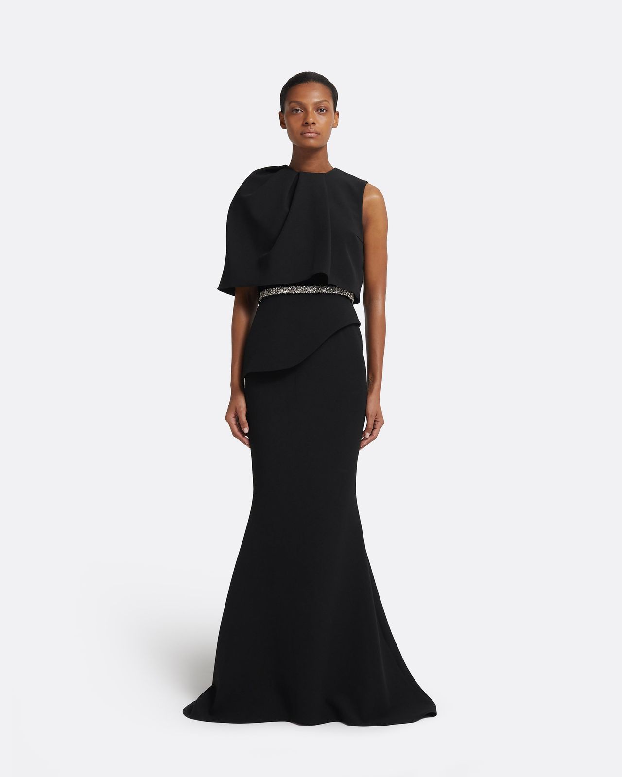 Alambra Long Dress in Black