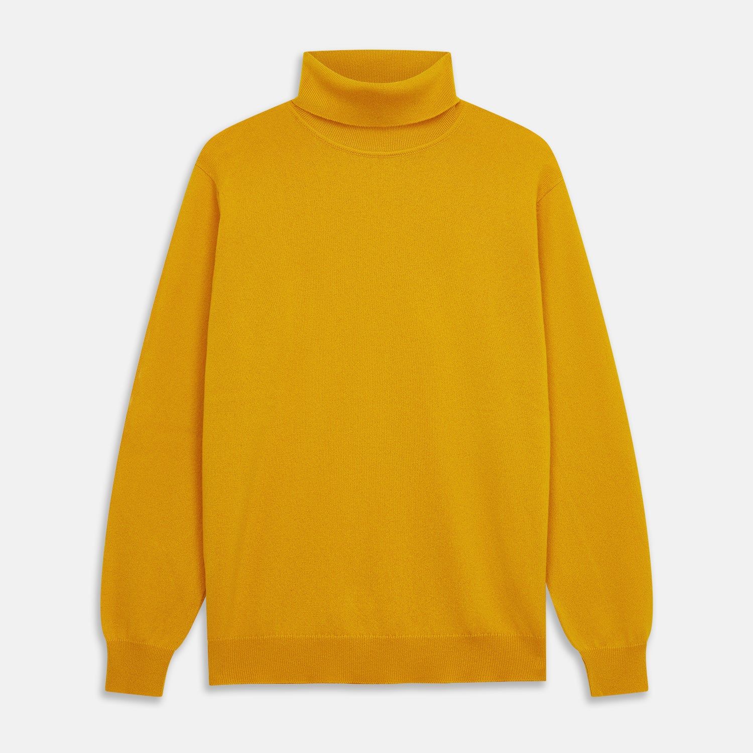 Gold Aubrey Cashmere Roll Neck Jumper