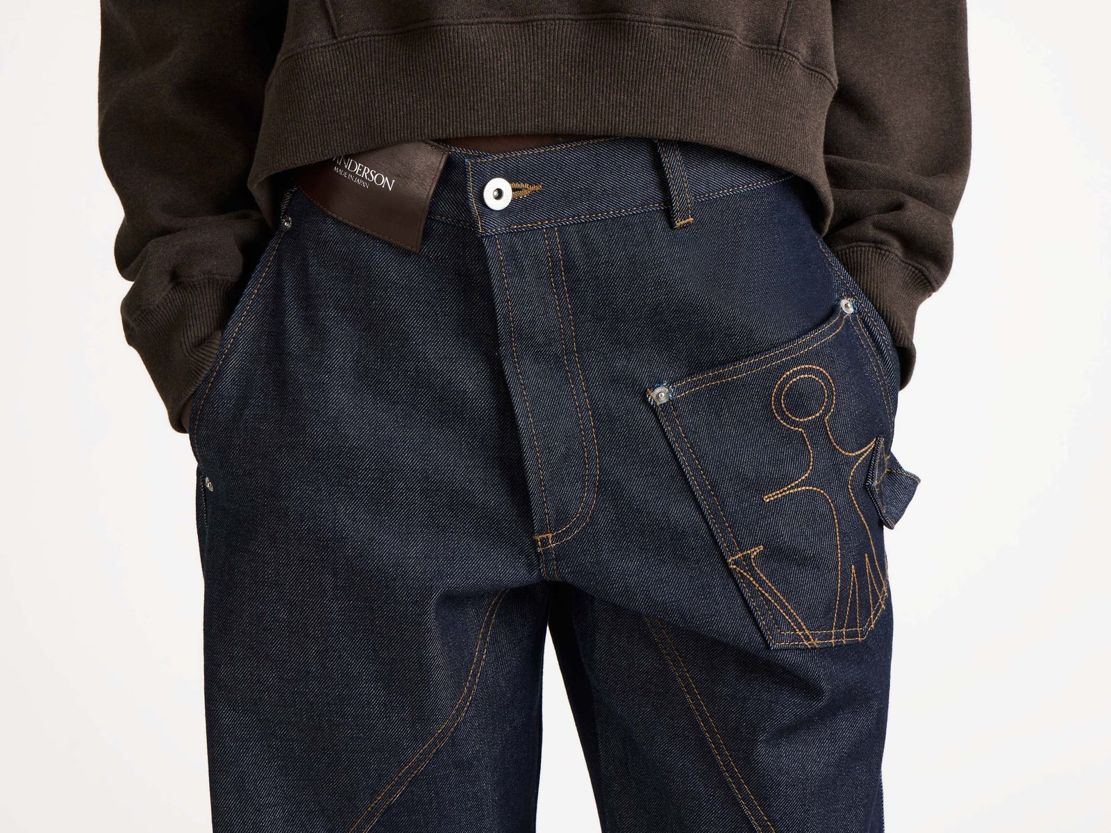 CL_WOMENS TWISTED WORKWEAR DENIM JEANS
