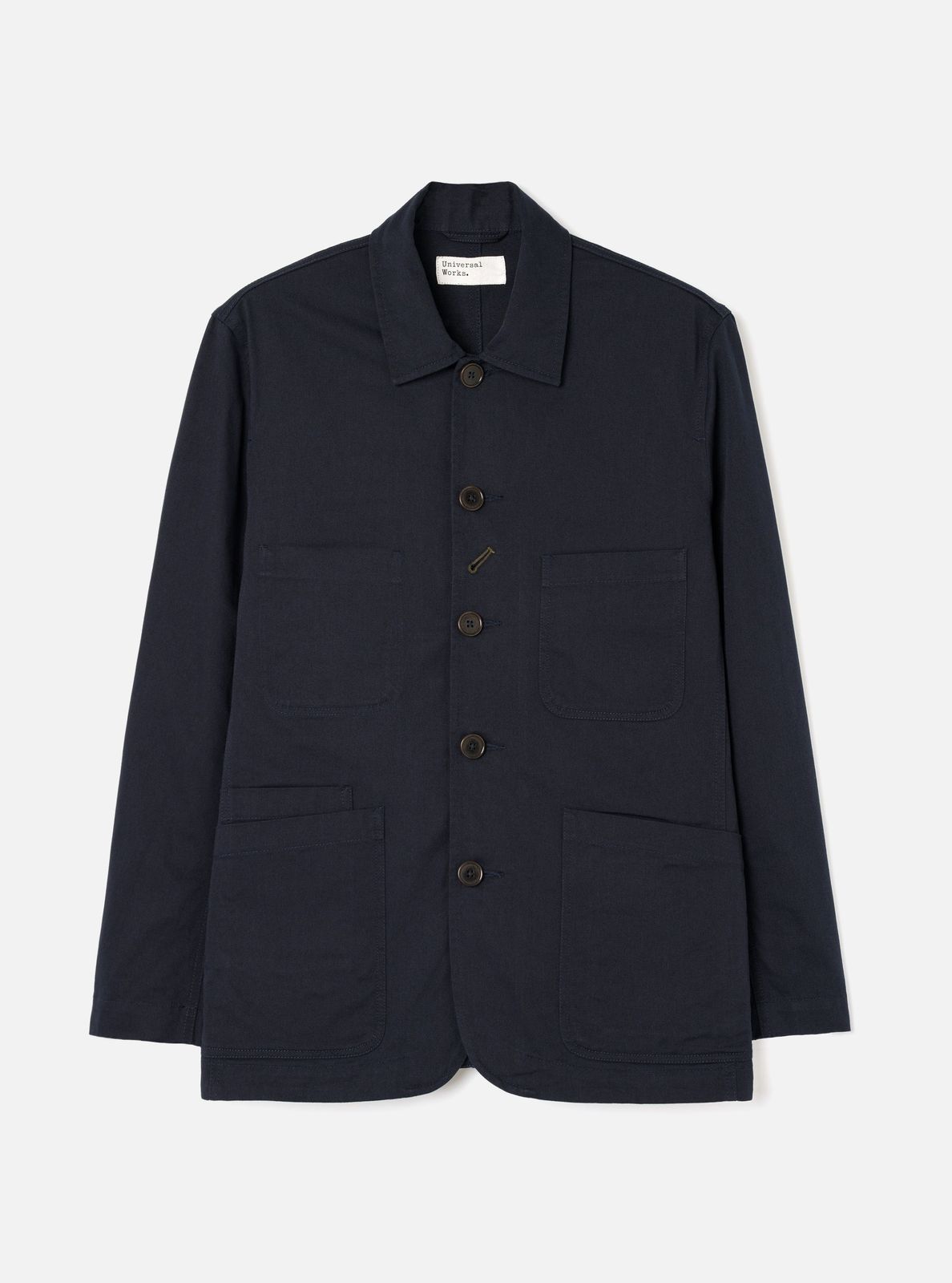 Navy Twill Bakers Chore Jacket