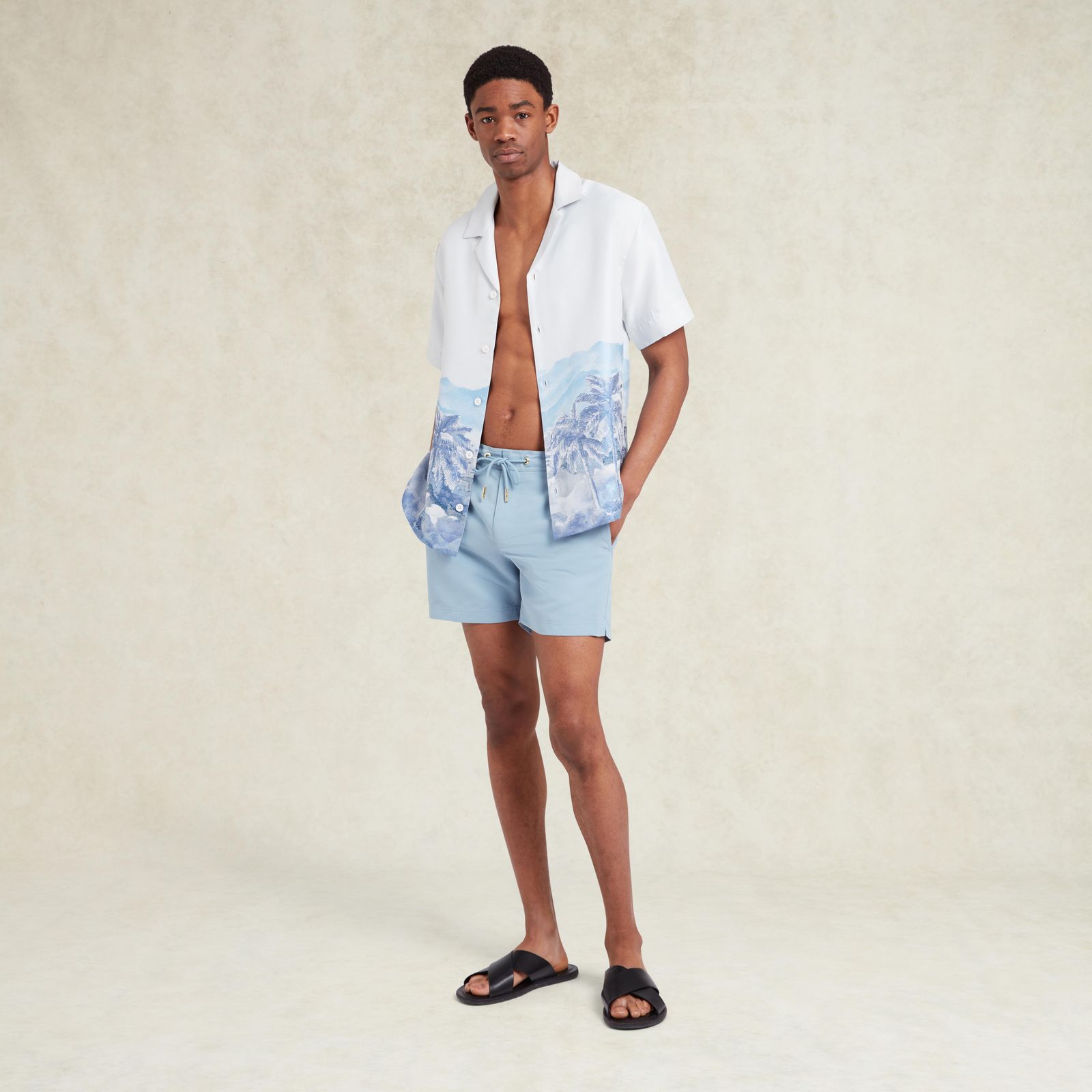 Oceano Drawstring Swimshort - Powder Blue