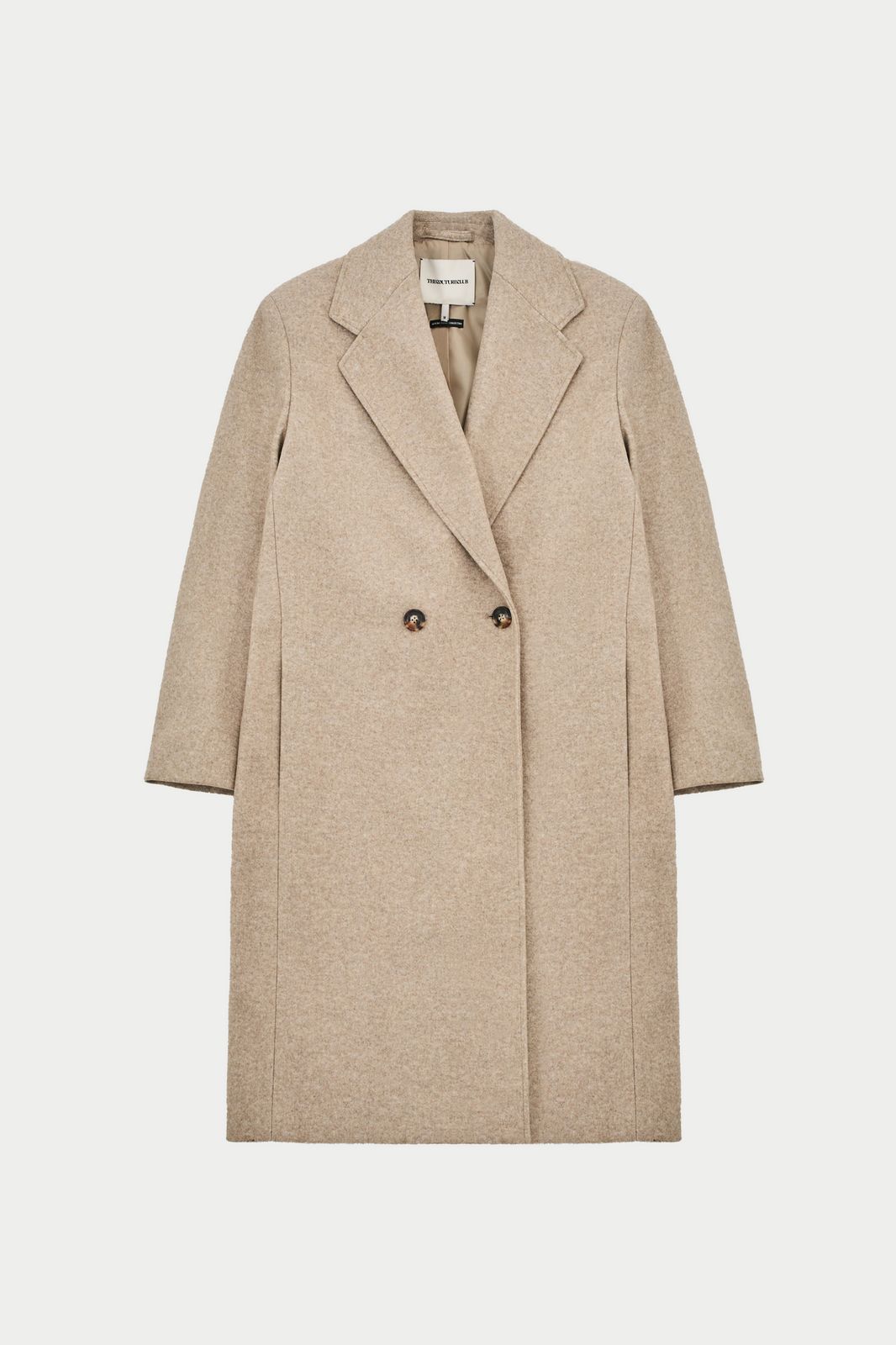 LONGLINE OVERCOAT - BEIGE