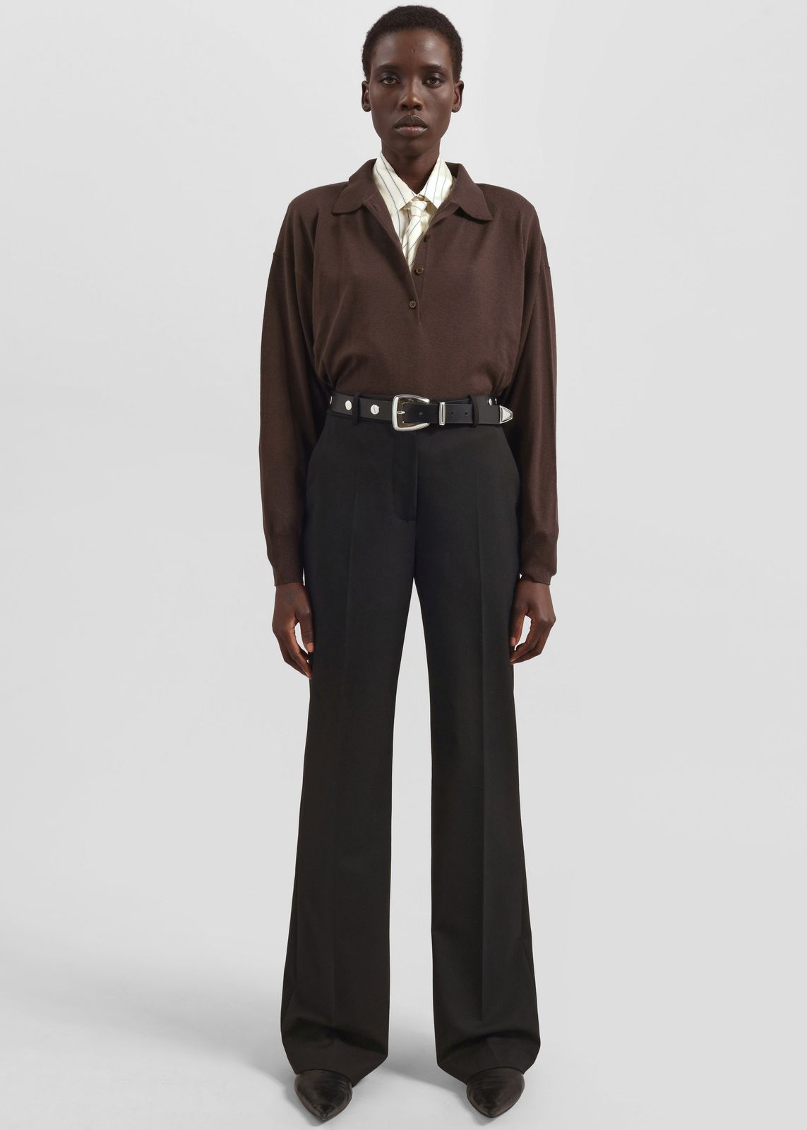 Lenora Straight Trousers - Black
