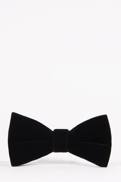 Black velvet bow tie