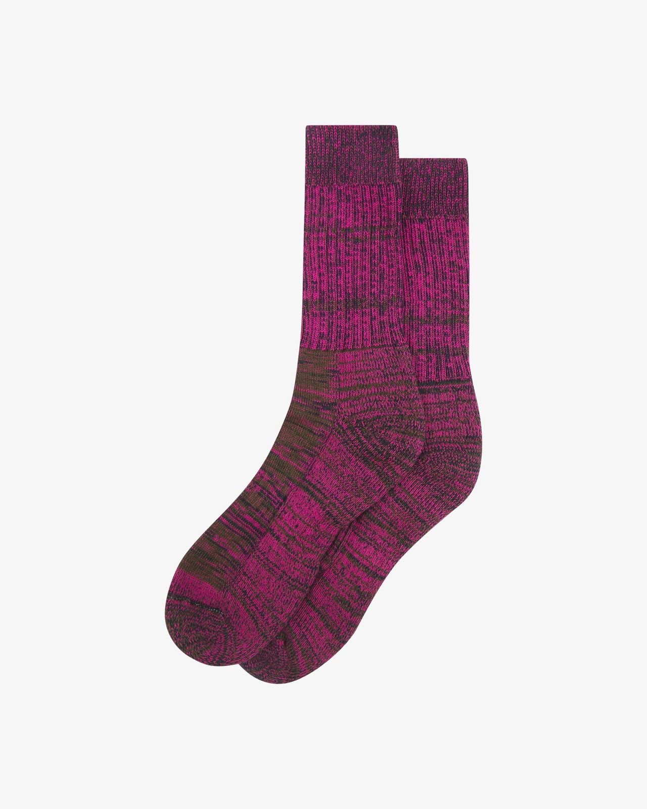 4006 Colour Fuzz Socks - magenta sunset
