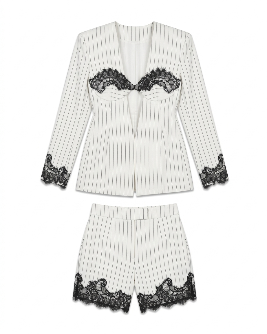Annabel Shorts In Pinstripe