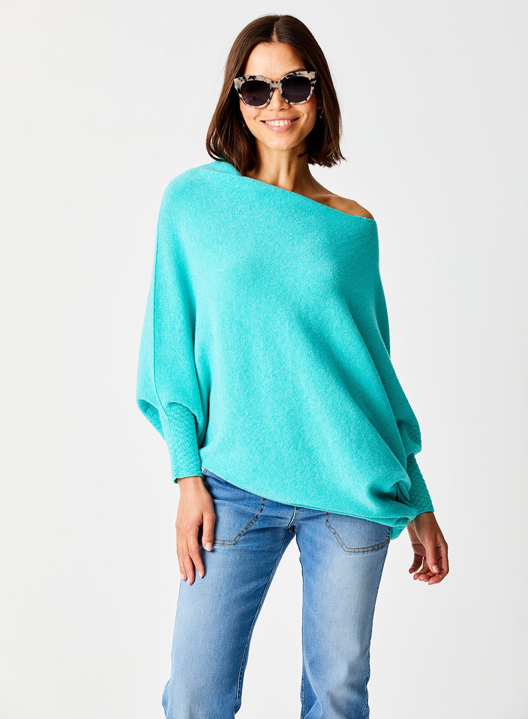 Lorna Asymmetric Soft Knit Sweater