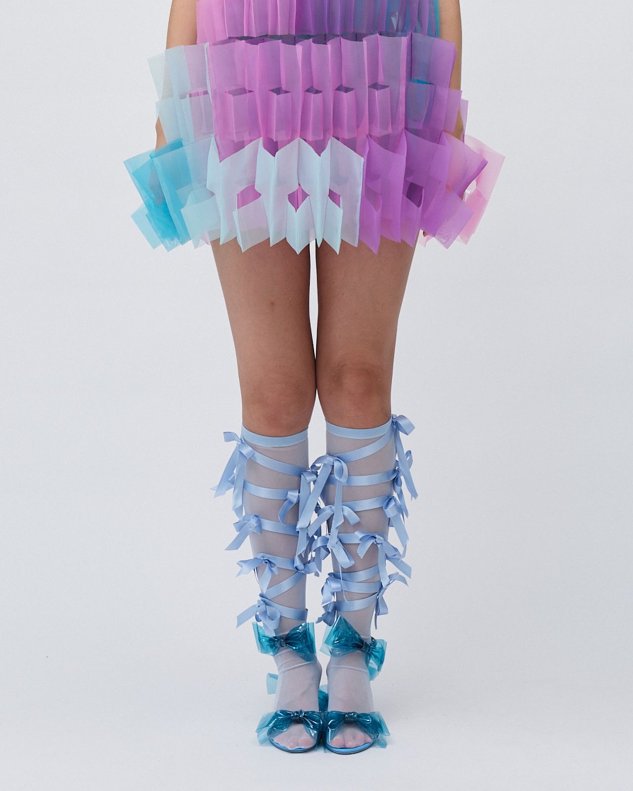 AIR-PLEAT MINI SKIRT