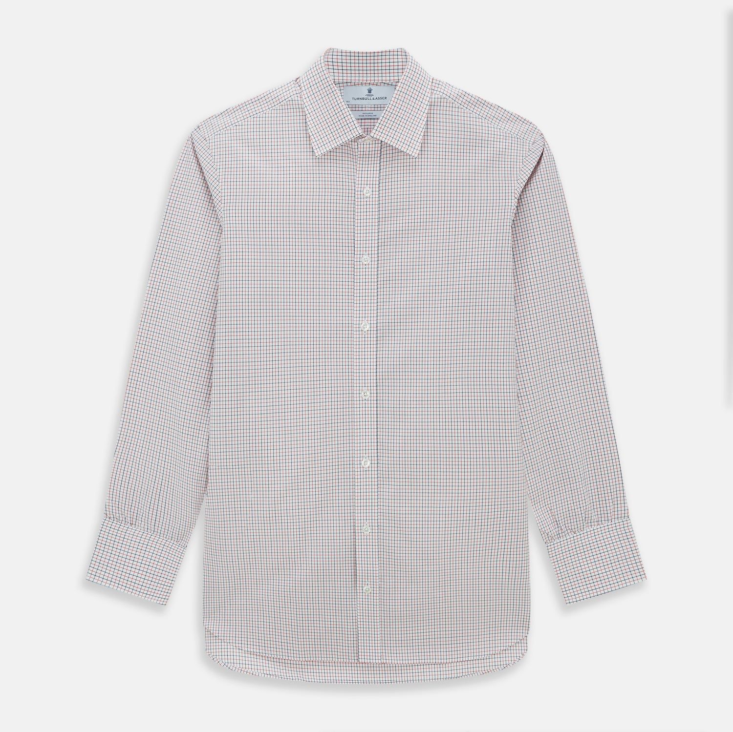 Red and Navy Graph Check Mayfair Shirt