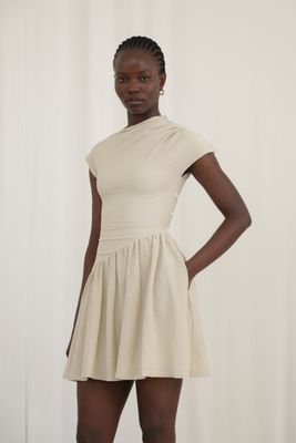 Lily Asymmetric Drop Waist Mini Dress