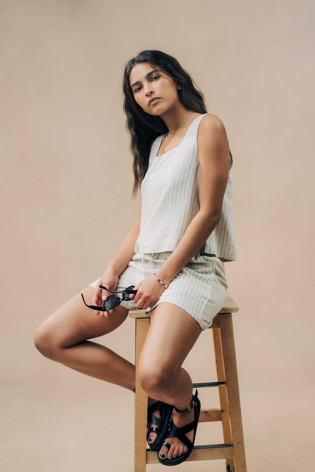 Boxy Linen Blend Top