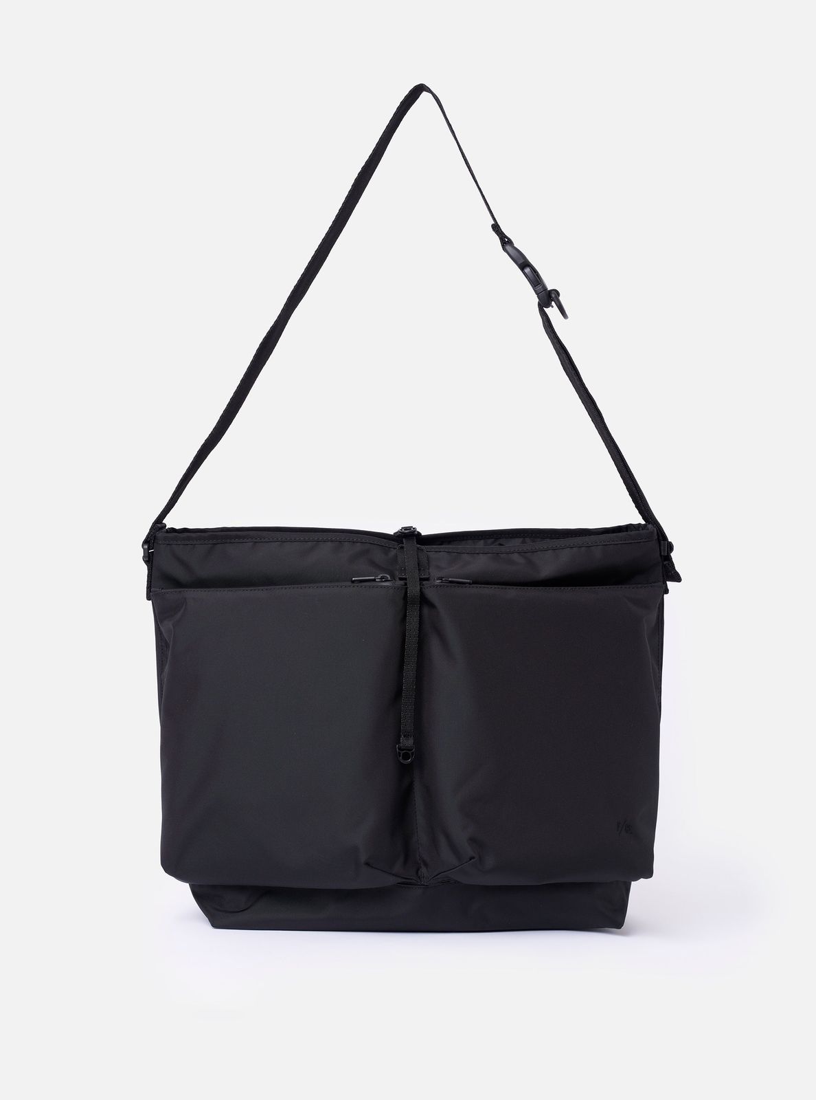 F/CE.® Black Recycled Nylon 420 re/cor Courier Shoulder Bag