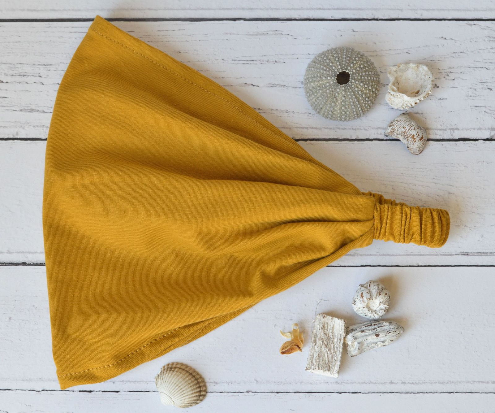 Zara | Organic Cotton Headband - Ochre Yellow