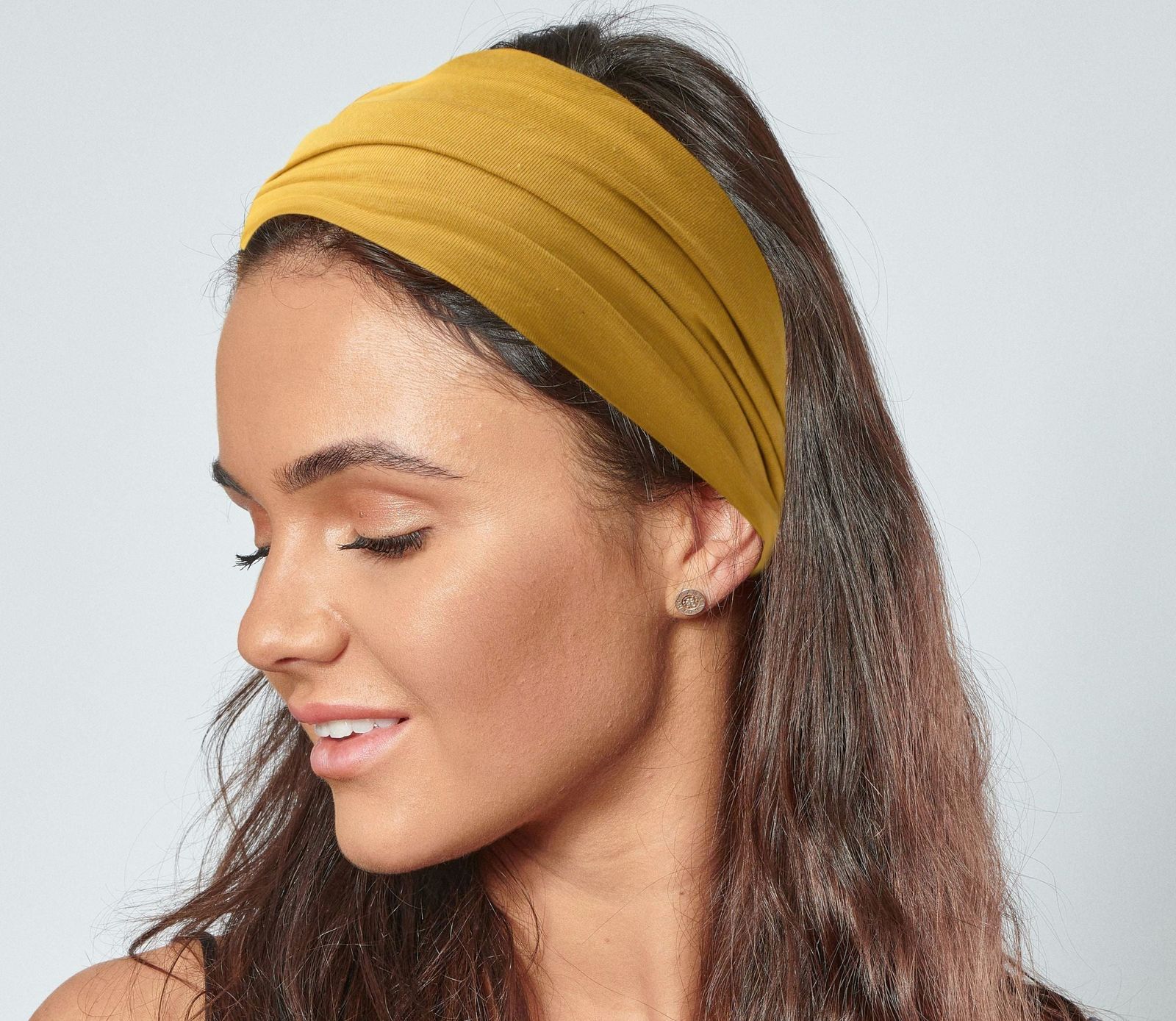 Zara | Organic Cotton Headband - Ochre Yellow