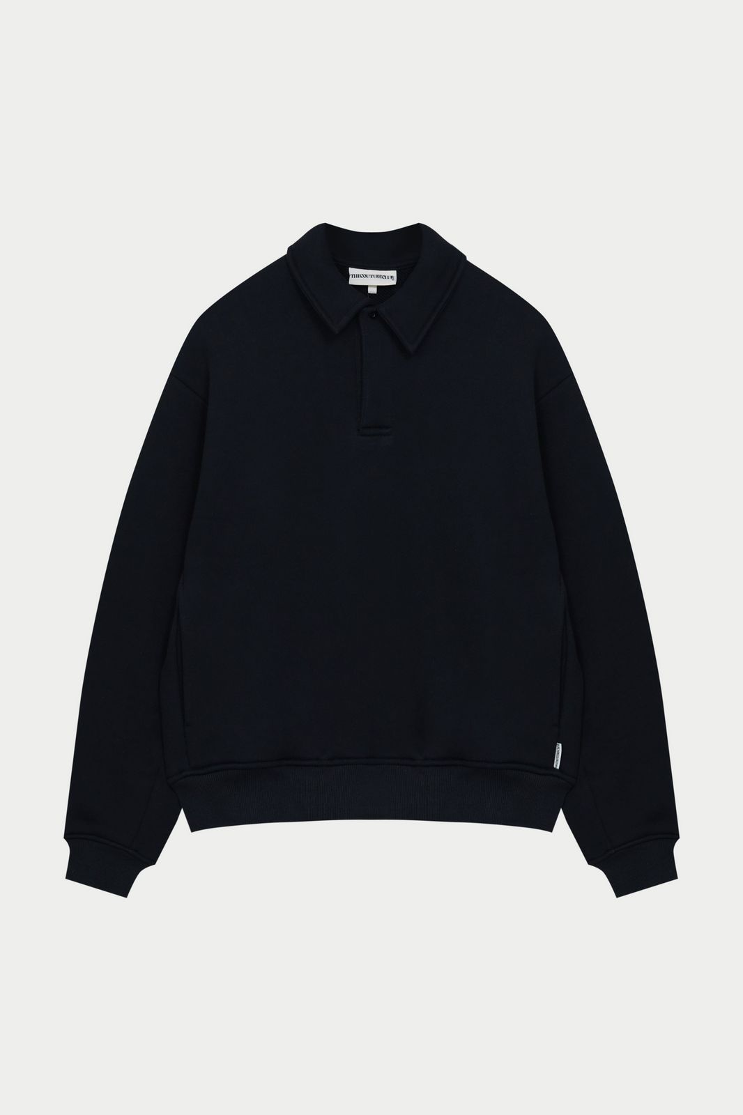 LAUNDERED CLASSICS POLO SWEATSHIRT - WASHED BLACK