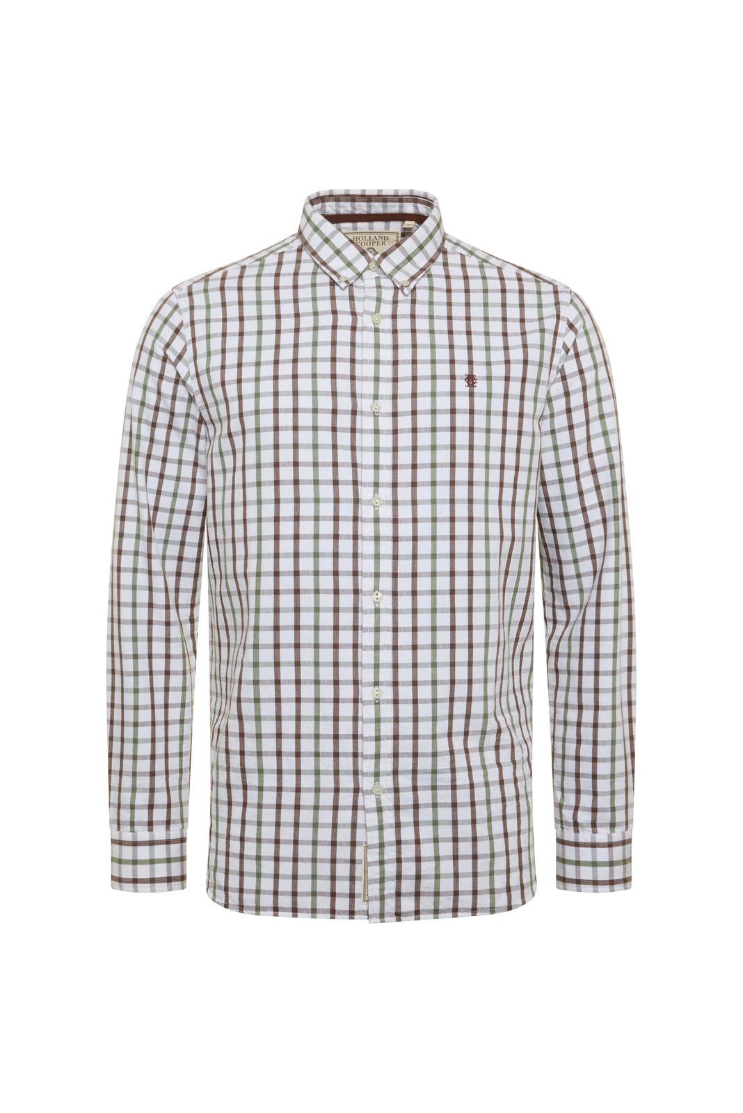 Men's Relaxed Fit Button Down Shirt (bourton Green Check)