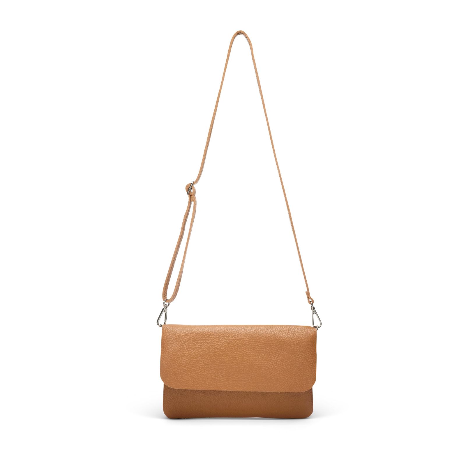 Male Leather Bag With Fold Over Styling