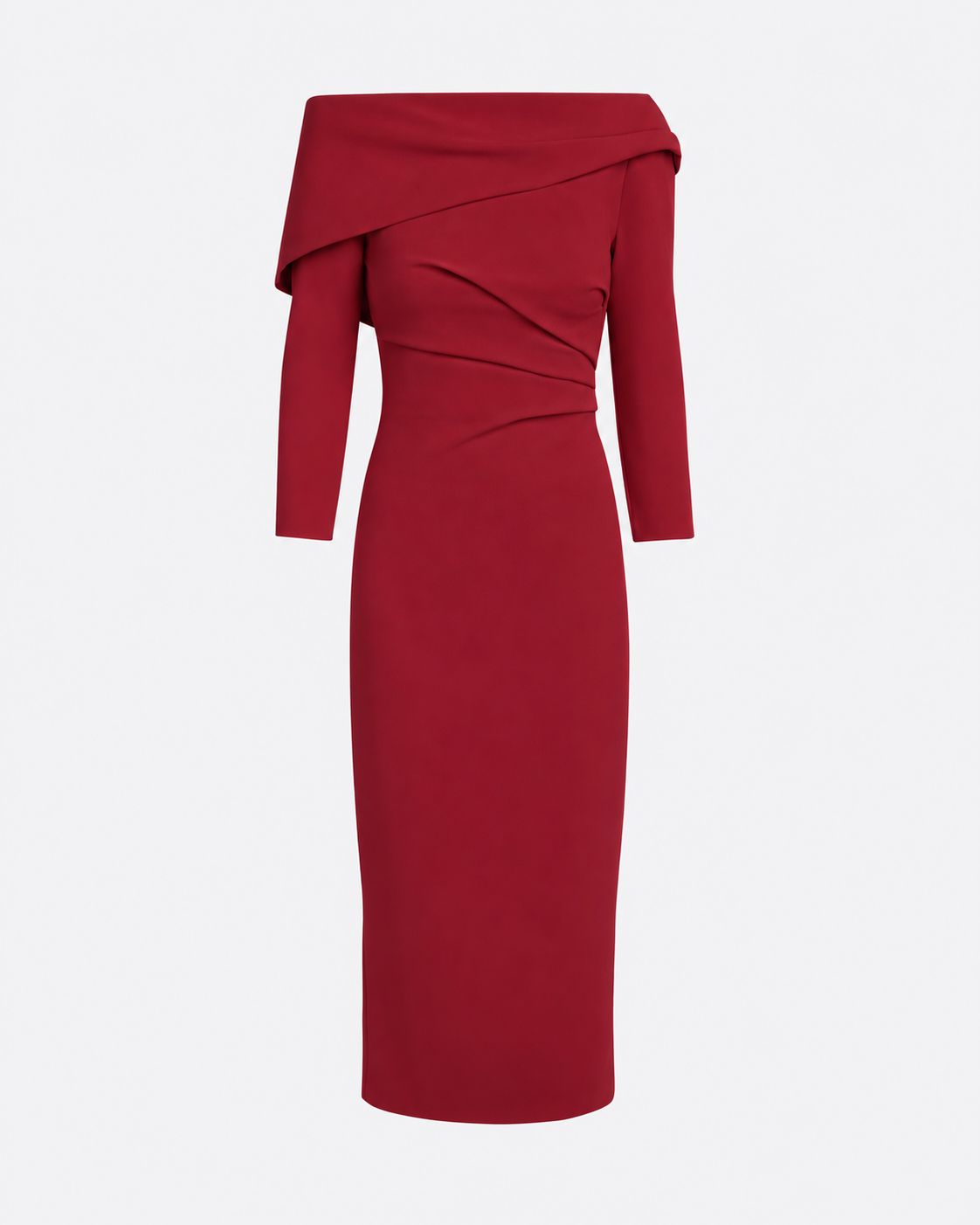 Vera Midi Dress In Rhubarb
