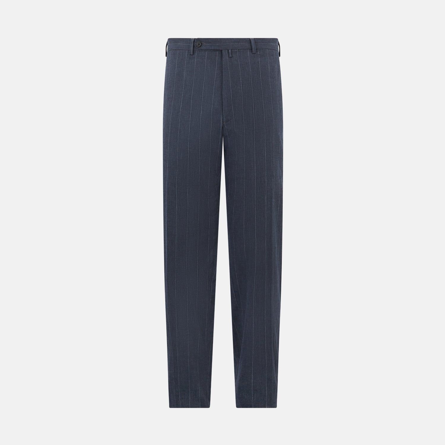 Navy Striped Edmund trousers