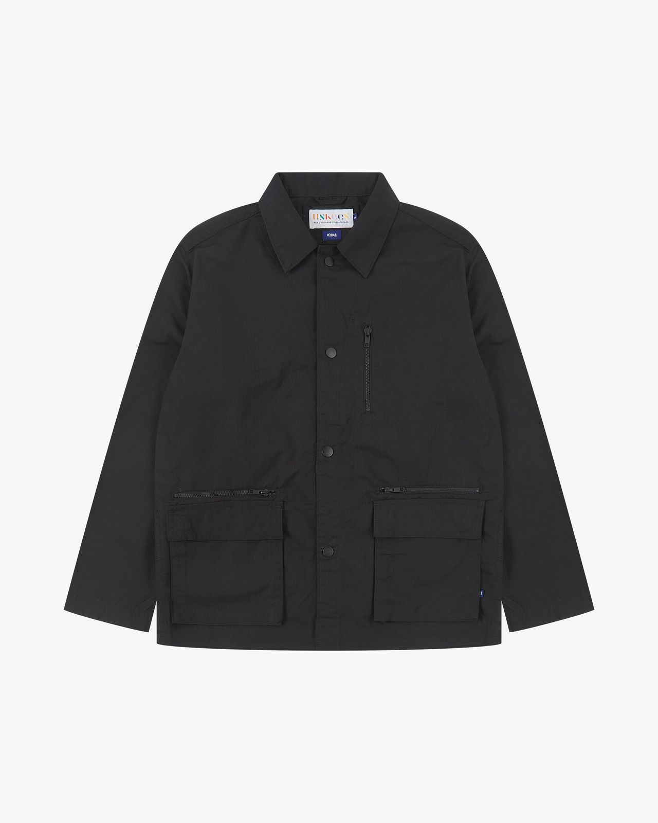 3046 Ripstop utility jacket - previous dye batch - black