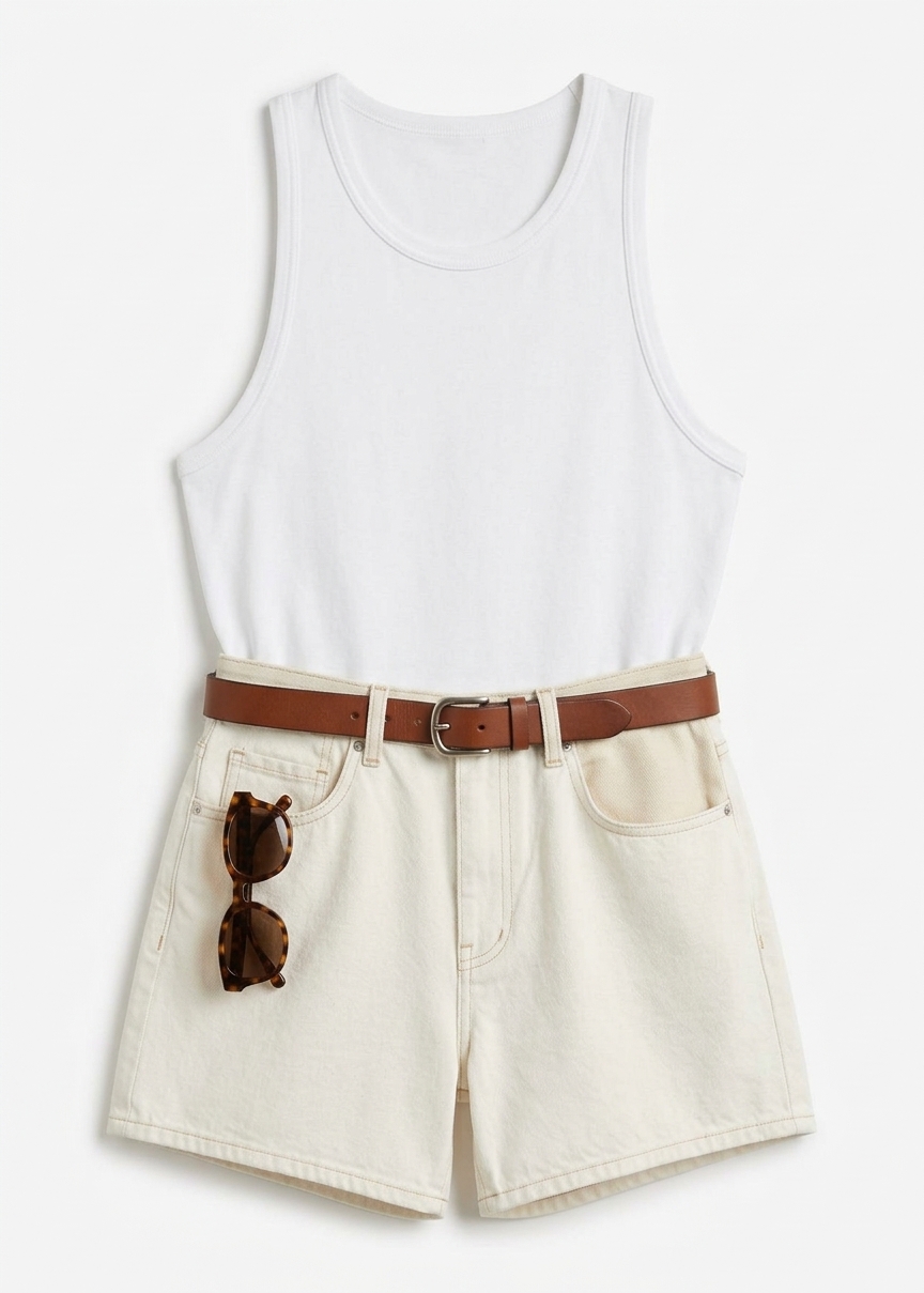 Briston Boxy Tank - White