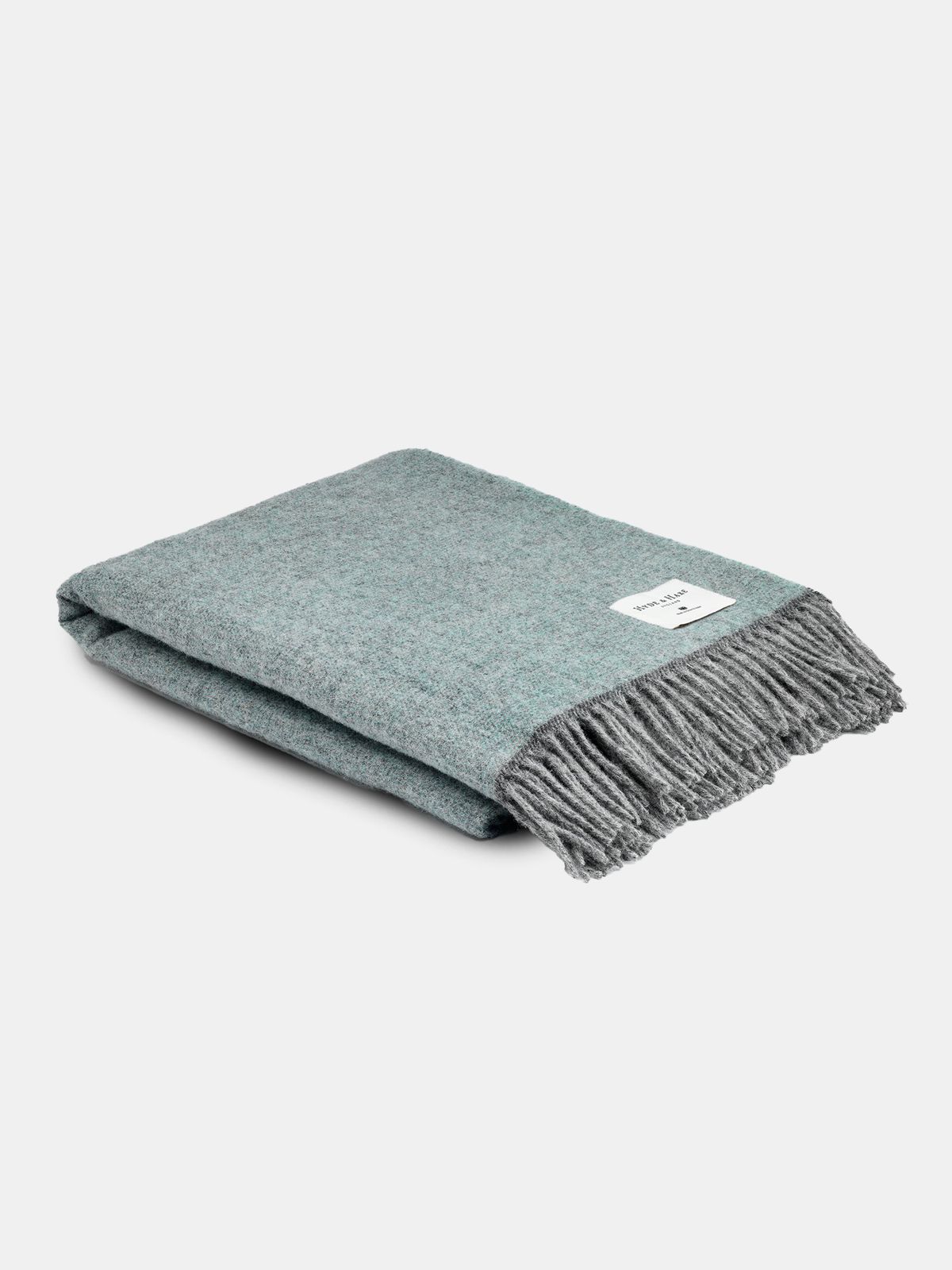 The Fortrose Wool Throw - Cosy Aqua