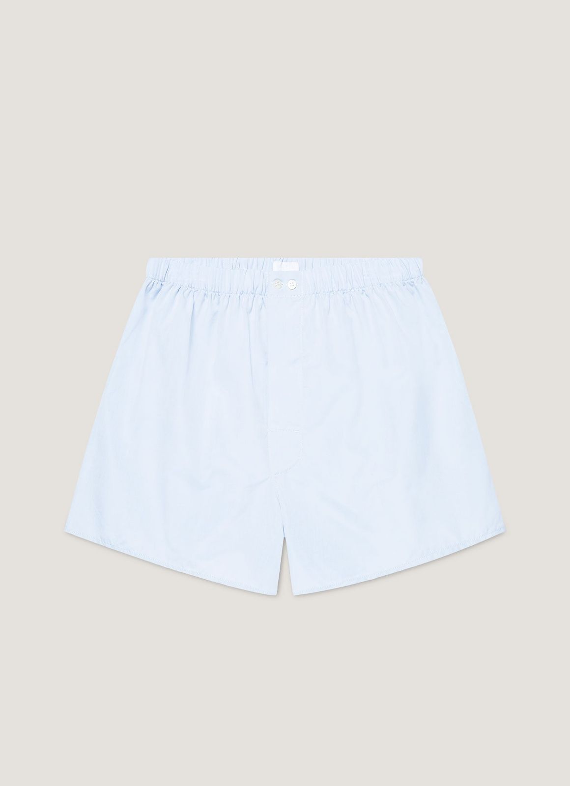Men's Sea Island Cotton Boxer Short in Light Blue