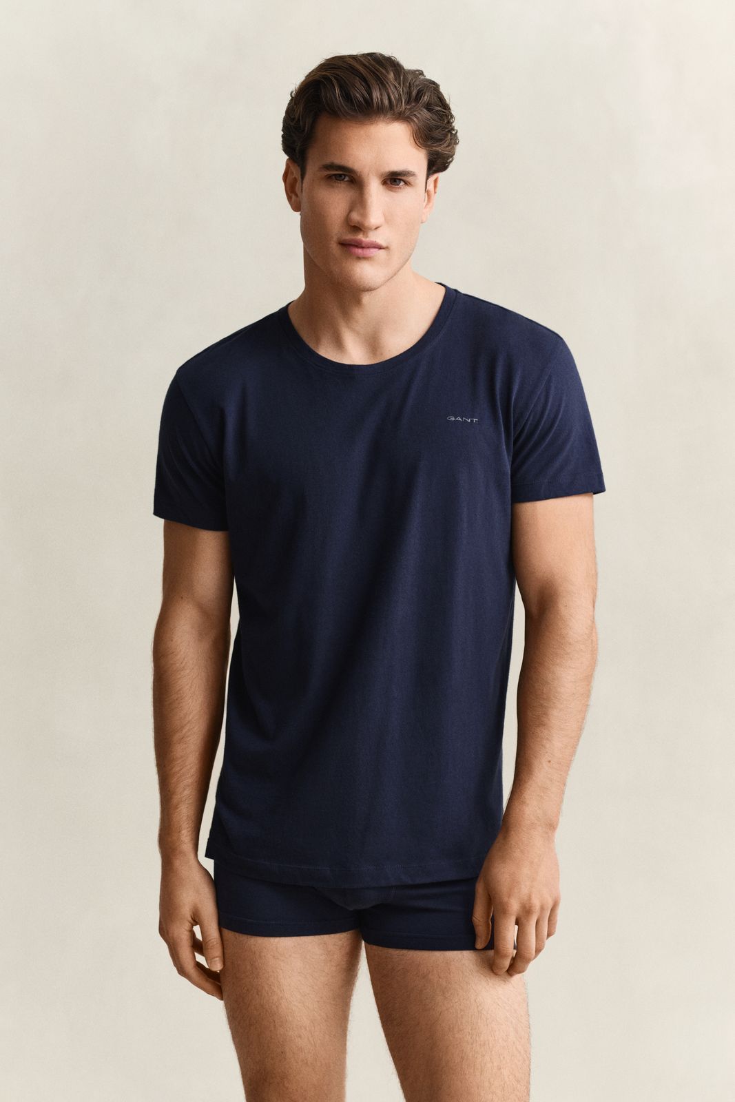 2-Pack Crew Neck T-Shirts - WHITE