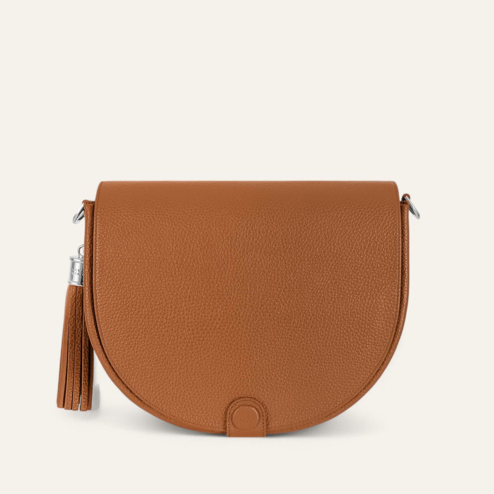Luna Satchel | Tan with Silver hardware